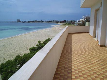 terrazza villa spiaggia rosa torre lapillo
